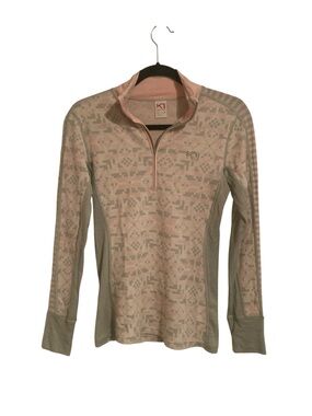 Kari Traa Pale Else jacquard print Wool Half-Zip